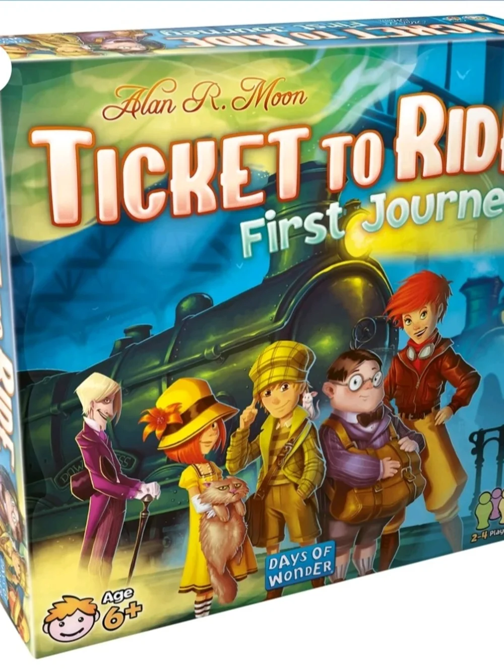 Ticket to Ride: First Journey Kids Board Game - Blue/Green Box